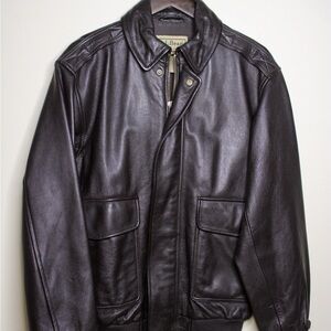 L.L. Bean Brown Goatskin Leather Jacket